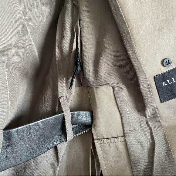 ALL SAINTS Trench Coat - Picture 9 of 10